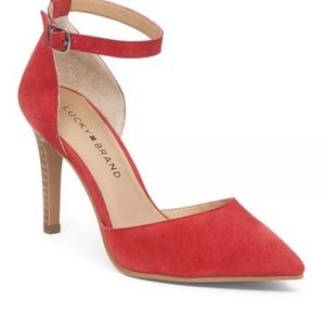 Lucky Brand Tukko Suede Pointy Toe Pumps